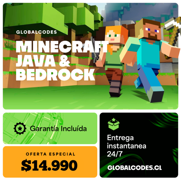 Minecraft Java y Bedrock Licencia Original